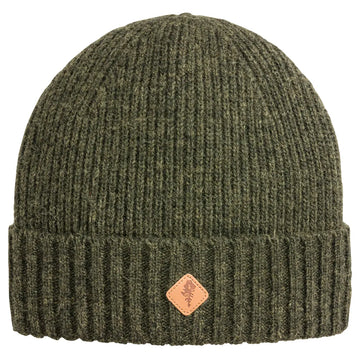 Pinewood warme wollen muts Mossgreen Melange met zachte fleecevoering, gebreide outdoor muts van wolmix voor jacht, wandelen, trekking en koude dagen, Dog - Expert webshop voor gespecialiseerd hondenmateriaal