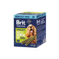 Brit Premium Dental Stick Maandbox gebitsverzorgende hondensnacks met 28 dental sticks voor honden, kauwsticks met collageen en spirulina voor dagelijkse gebitsverzorging en frisse adem, Dog - Expert webshop voor gespecialiseerd hondenmateriaal