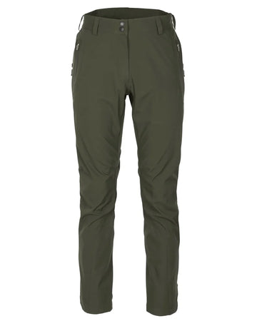 Pinewood Telluz regenbroek dames in Moss Green, waterdichte en ademende 3-laags overbroek voor wandelen en outdoor, Dog - Expert webshop voor gespecialiseerd hondenmateriaal