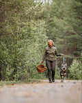 Pinewood Wolf Shirt dames in Green/Terracotta, lichtgewicht outdoorhemd met jacquarddetails en oprolbare mouwen voor wandelen en jacht, Dog - Expert webshop voor gespecialiseerd hondenmateriaal