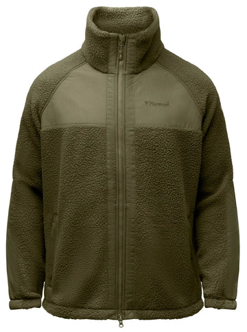 Pinewood Pile Fleece Jas voor dames in moss green of zwart, warme zachte fleecejas met wolachtige look voor outdoor, wandelen en jacht, Dog - Expert webshop voor gespecialiseerd hondenmateriaal
