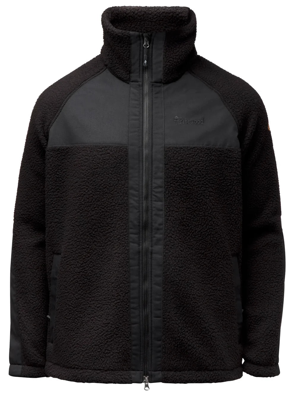 Pinewood Pile Fleece Jas voor dames in moss green of zwart, warme zachte fleecejas met wolachtige look voor outdoor, wandelen en jacht, Dog - Expert webshop voor gespecialiseerd hondenmateriaal