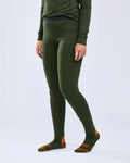 Pinewood Abisko Merino Base Layer Pants heren thermobroek in Dark Mossgreen, warme merino baselayer met bamboevezels voor jacht, wandelen, trekking, wintersport en outdooractiviteiten, Dog - Expert webshop voor gespecialiseerd hondenmateriaal