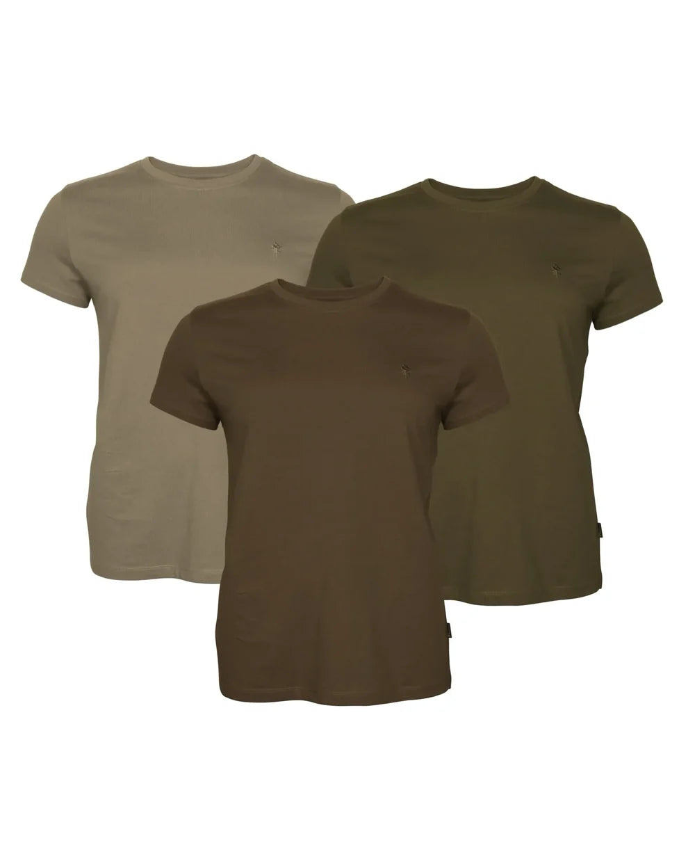 Pinewood T-shirt 2-Pack – Comfortabele en duurzame T-shirts voor mannen, gemaakt van 180 g stof (90% gekamd katoen, 10% polyester, 5% lycra in de kraag), klassieke pasvorm, donkergroen, ideaal voor dagelijks gebruik en outdooractiviteiten. Dog - Expert webshop voor gespecialiseerd hondenmateriaal