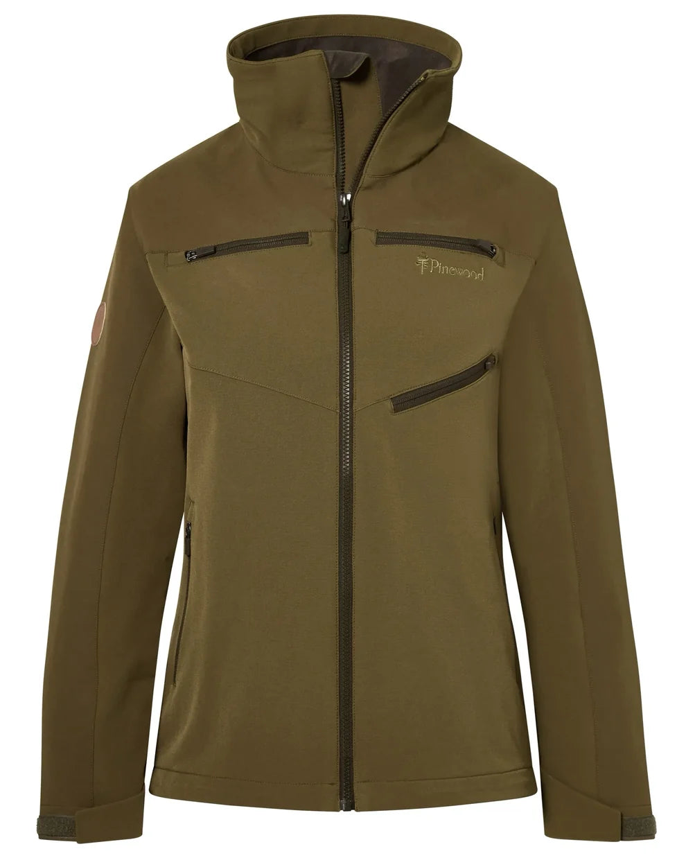 Pinewood Furudal Hybrid Stretch dames jas olive green, flexibele jachtjas voor hondensport en outdoor ,Dog - Expert webshop voor gespecialiseerd hondenmateriaal