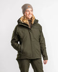 Pinewood Hunter Pro Xtreme 2.0 dames jachtjas moss green, waterdichte outdoorjas voor actieve jacht ,Dog - Expert webshop voor gespecialiseerd hondenmateriaal