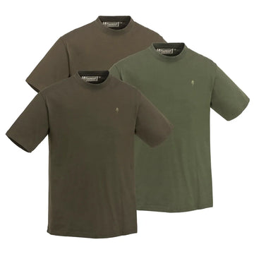 Pinewood heren T-shirt 3-pack katoen comfortabele outdoor shirts multicolor,Dog - Expert webshop voor gespecialiseerd hondenmateriaal