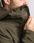 Pinewood Abisko Telluz heren regenjas moss green, lichtgewicht waterdichte outdoorjas voor wandelen en hiken ,Dog - Expert webshop voor gespecialiseerd hondenmateriaal