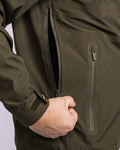 Pinewood Abisko Telluz heren regenjas moss green, lichtgewicht waterdichte outdoorjas voor wandelen en hiken ,Dog - Expert webshop voor gespecialiseerd hondenmateriaal