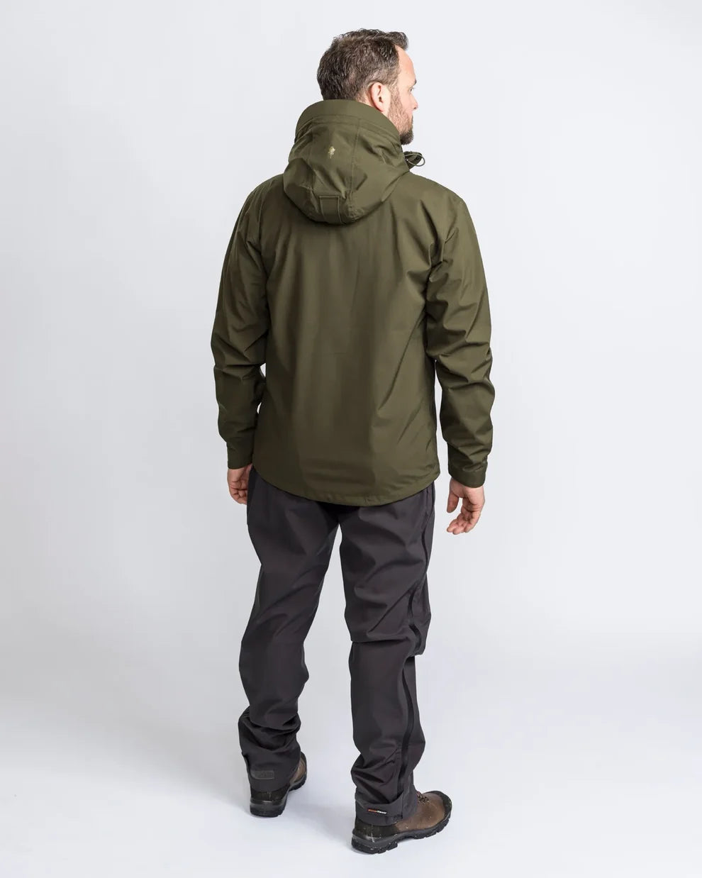 Pinewood Abisko Telluz heren regenjas moss green, lichtgewicht waterdichte outdoorjas voor wandelen en hiken ,Dog - Expert webshop voor gespecialiseerd hondenmateriaal