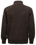 Pinewood Hurricane Zip Sweater, warme winddichte en waterafstotende wollen trui met rits, ideaal voor wandelen, hondensport en outdoor, Dark Brown Melange, Dog - Expert webshop voor gespecialiseerd hondenmateriaal