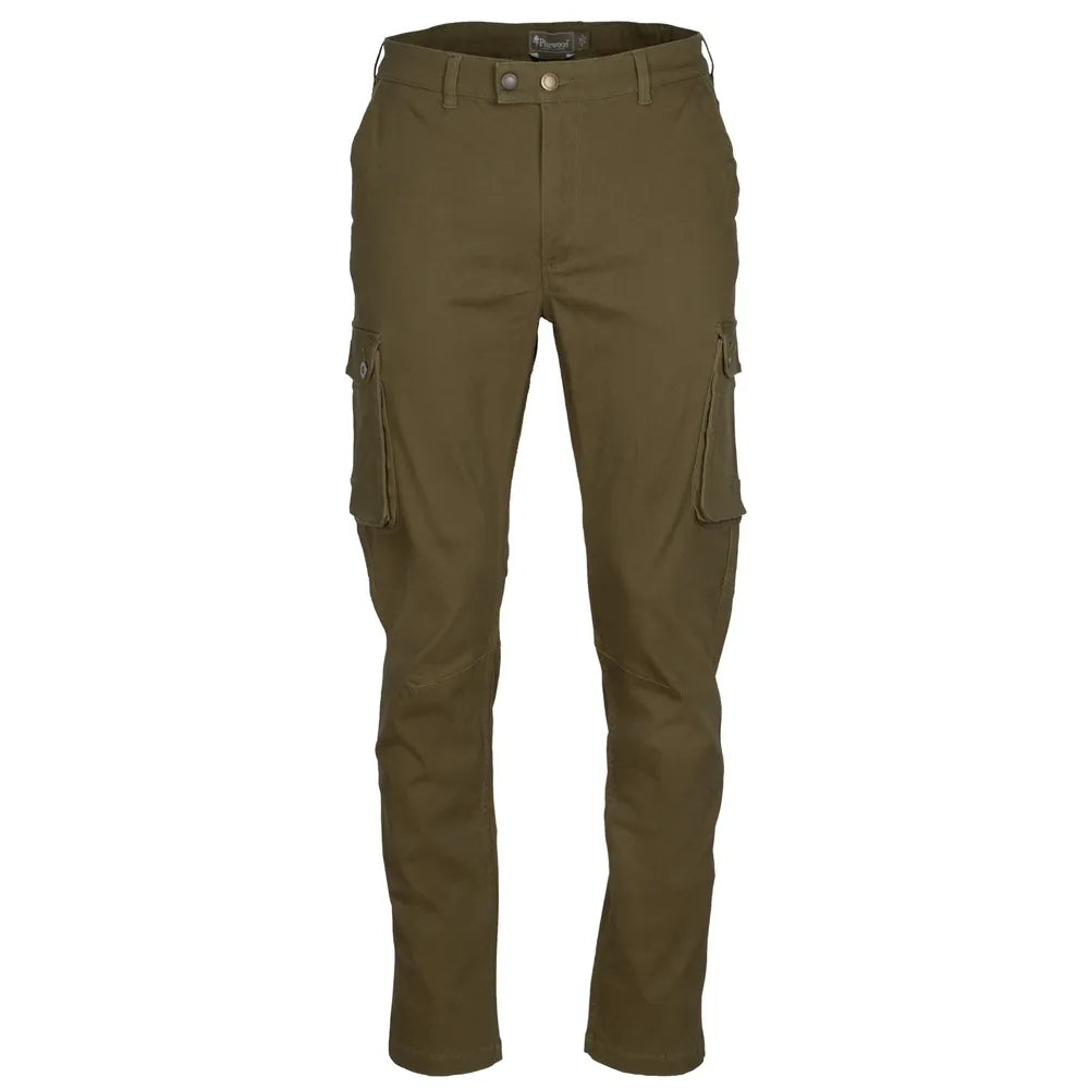 Pinewood Serengeti outdoor broek heren Moss Green met stretch, comfortabele wandelbroek voor jacht, trekking, bushcraft, hondensport en dagelijks gebruik, Dog - Expert webshop voor gespecialiseerd hondenmateriaal