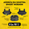 Dogtra Smart NoBark anti-blafband voor honden met app, triple detectiesysteem voor nauwkeurige blaf-, jank- en huildetectie, instelbare gevoeligheid en stimulatieniveaus, waterdichte ontvanger en vibratiefunctie, Dog - Expert webshop voor gespecialiseerd hondenmateriaal