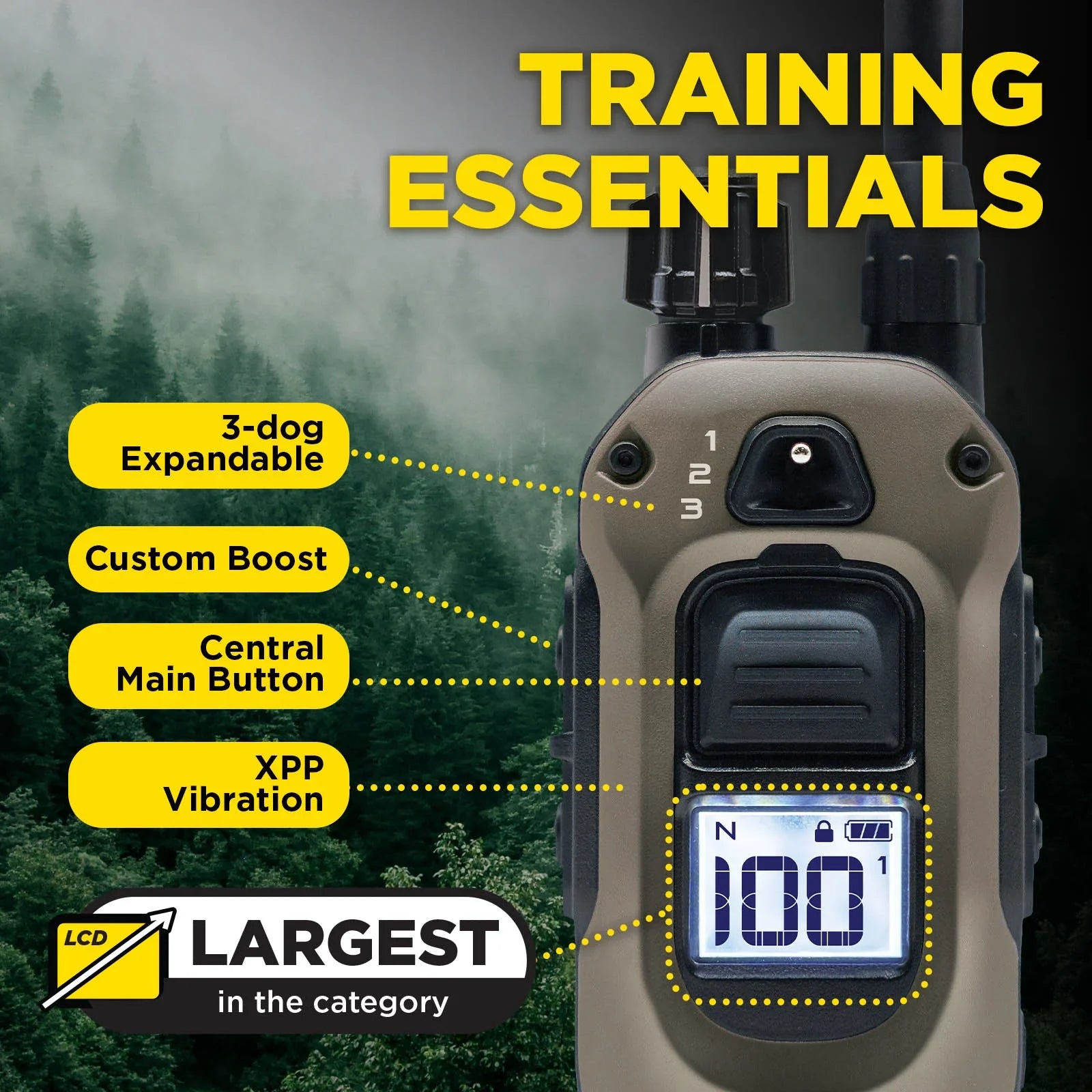 Dogtra ARC-X trainingshalsband voor 2 honden, compacte professionele e-collar met 1200m bereik, handsfree bediening en waterdicht design voor effectieve hondentraining,Dog - Expert webshop voor gespecialiseerd hondenmateriaal