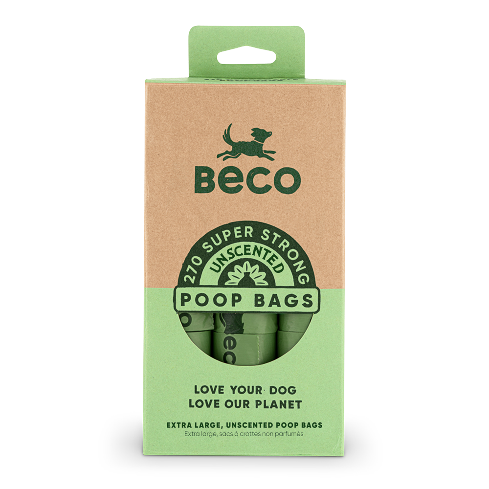 Beco gerecyclede poepzakjes, groot, sterk en lekvrij, CO2-neutraal geproduceerd, 22,5×33 cm, voor hygiënisch opruimen van hondenpoep.

Ik kan ook een kortere versie van ~50 tekens maken voor webshop thumbnails als je wilt.