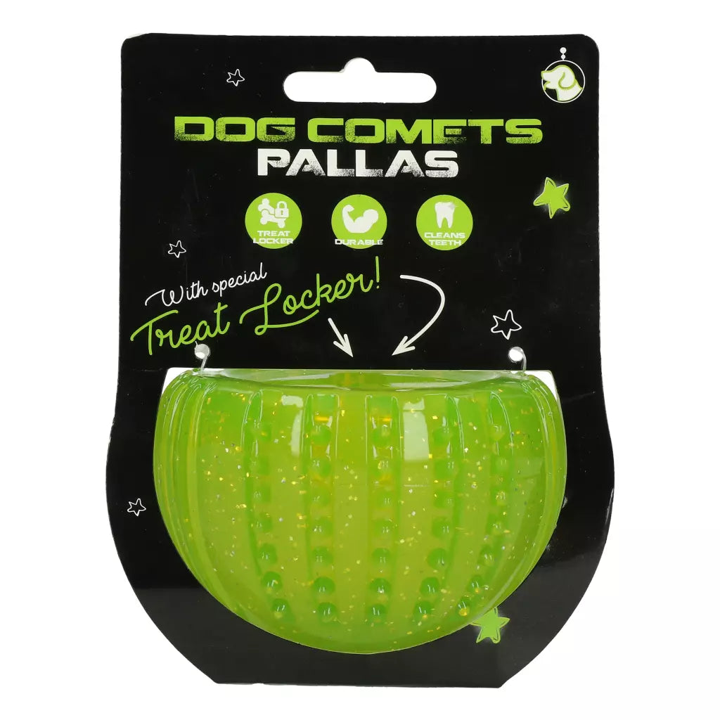 Dog Comets Ceres Treat Locker beloningsspeeltje voor honden van duurzaam TPR-rubber, vulbaar met snacks of brokjes, stimuleert spelen, reinigt het gebit en masseert het tandvlees, Dog - Expert webshop voor gespecialiseerd hondenmateriaal
