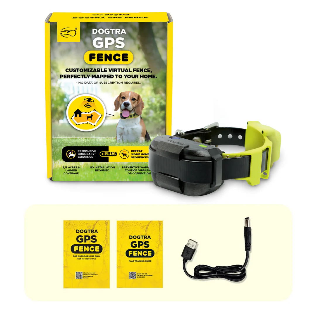 Dogtra GPS Fence draadloze GPS hondenomheining zonder abonnement, waterdichte GPS-halsband met virtuele omheining, veilige trainingsfuncties en instelbare grenzen voor grote tuinen en terreinen, Dog - Expert webshop voor gespecialiseerd hondenmateriaal