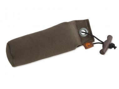 Dummy van 250 gram voor jonge honden, met afgerond en kort lijf voor gemakkelijke grip. Ergonomische kunststof knevel, duurzaam materiaal, geschikt voor water en trainingsgeuren.