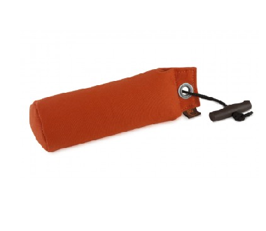 Dummy van 250 gram voor jonge honden, met afgerond en kort lijf voor gemakkelijke grip. Ergonomische kunststof knevel, duurzaam materiaal, geschikt voor water en trainingsgeuren.