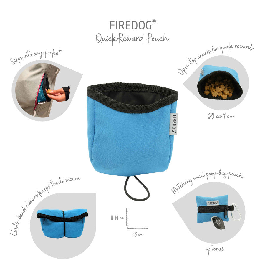 Firedog New Quick Reward Pouch beloningstasje voor hondentraining, compact en lichtgewicht snacktas voor gehoorzaamheid, puppytraining, jacht- en agilitytraining, praktische en hygiënische reward pouch met snelle toegang tot beloningen, Dog - Expert webshop voor gespecialiseerd hondenmateriaal
