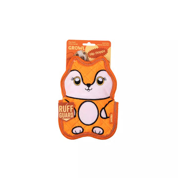 Growl Flip Floppz sterk hondenspeelgoed met drie piepers, duurzaam driehoekig ontwerp voor apporteren, trekken en kauwen, stimuleert actief speelgedrag bij honden van alle leeftijden, Dog - Expert webshop voor gespecialiseerd hondenmateriaal