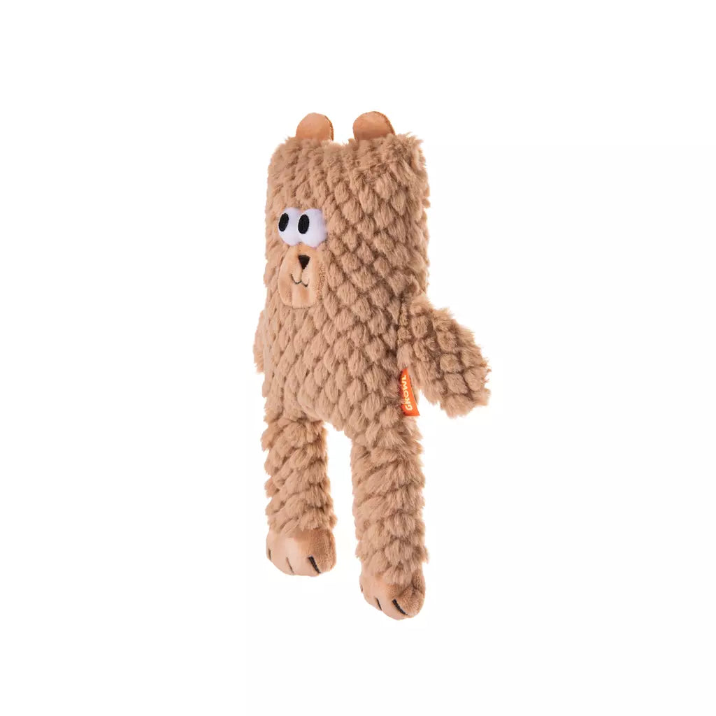 Growl Block Heads extra duurzaam pluche hondenspeeltje met verborgen pieper, sterk interactief hondenspeelgoed met Ruff Guard Technology voor alle honden, Dog - Expert webshop voor gespecialiseerd hondenmateriaal