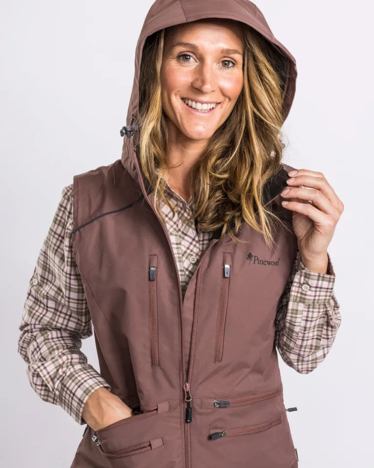 Pinewood Windblocker vest voor hondentraining, winddicht, kap. 
