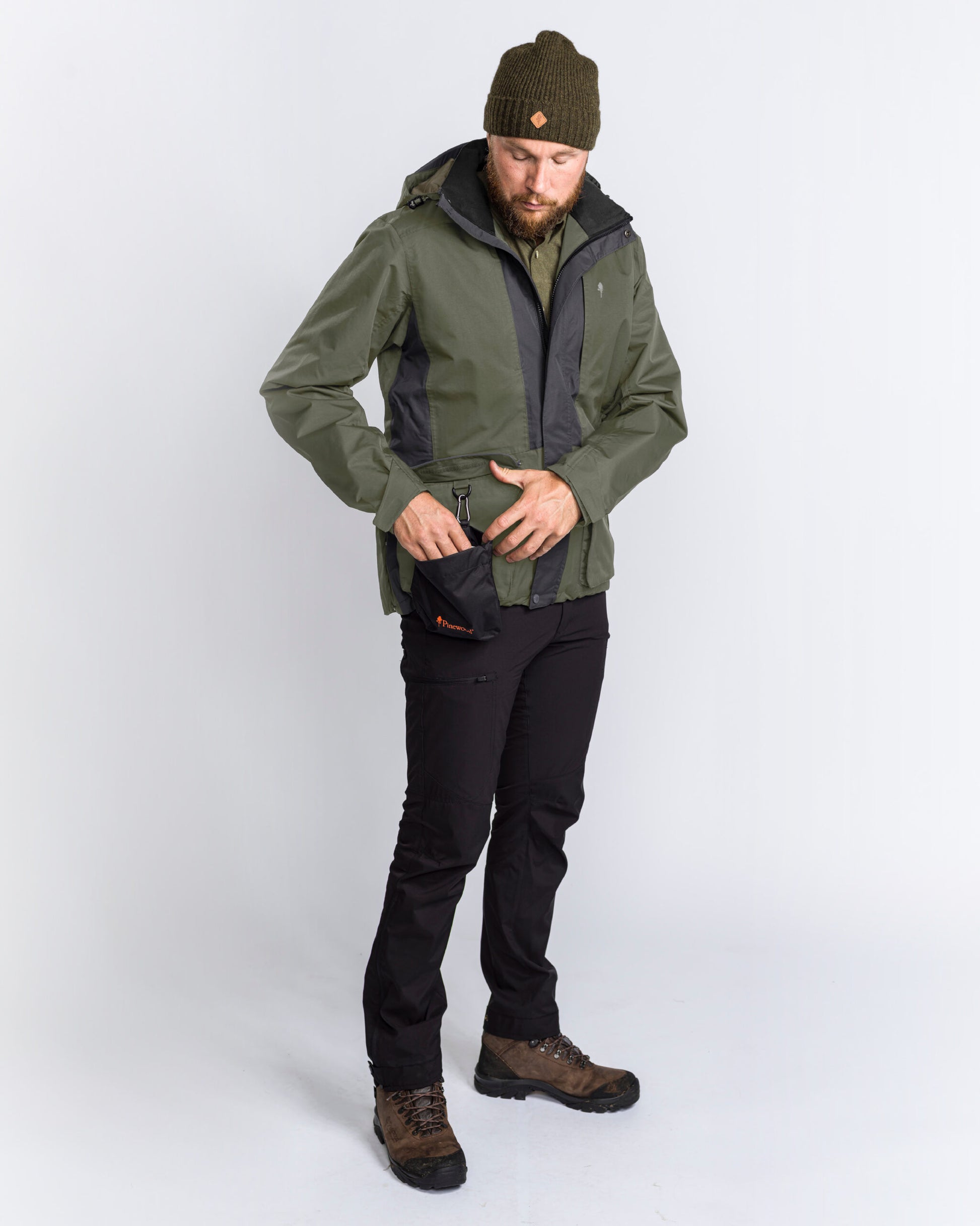 Water- en winddichte hondensportjas met grote dummyzak en capuchon