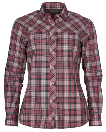 Pinewood Cumbria dames hemd, ademend en onderhoudsvriendelijk in roze, wit of grijs