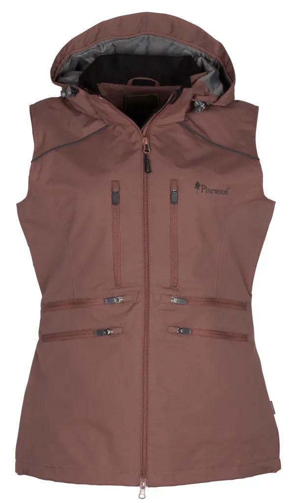 Pinewood Windblocker vest voor hondentraining, winddicht, kleur oud roze.