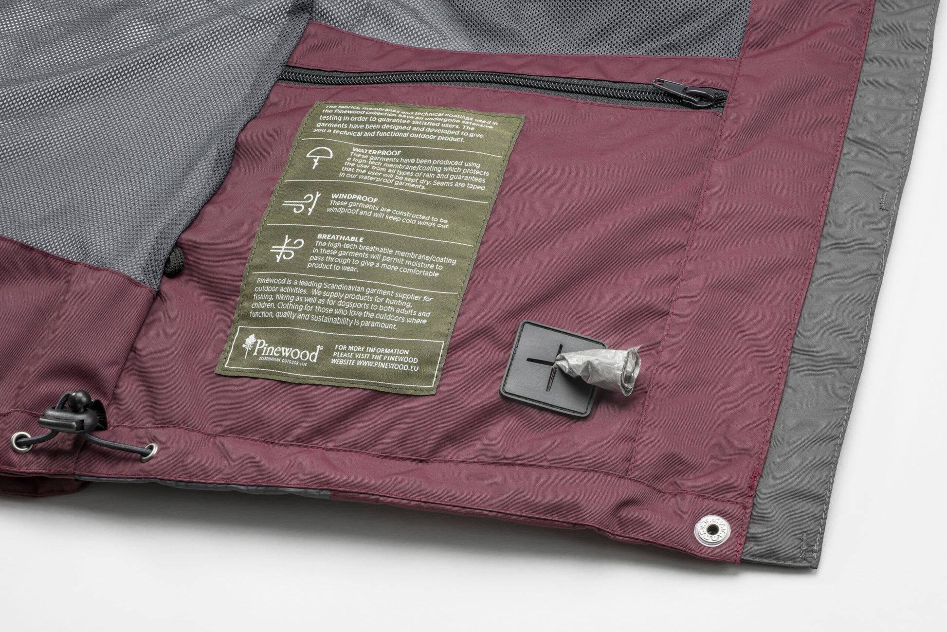 Water- en winddichte hondensportjas met grote dummyzak en capuchon