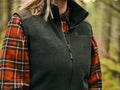 Pinewood Prestwick dames flanellen shirt met drukknoppen in terra cota