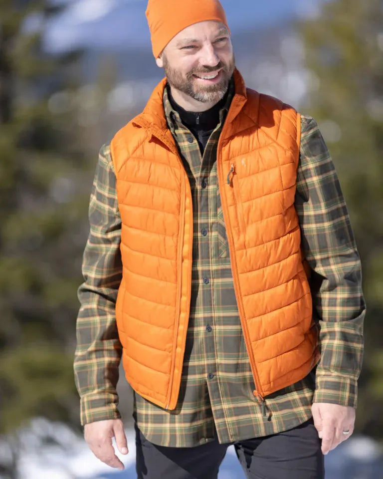 Abisko Hiking Shirt voor wandelen, zacht flanel, rekbaar, ademend, gemaakt van gerecycled polyester met CoolMax®-vezels, meerdere functionele zakken