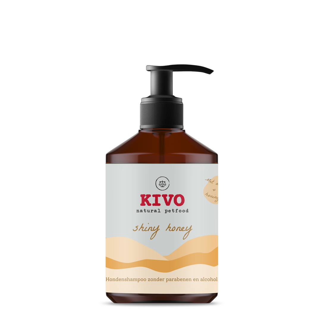 Kivo Shiny Honey hondenshampoo met arganolie en honing voor een zachte, glanzende en verzorgde hondenhuid en vacht, Dog - Expert webshop voor gespecialiseerd hondenmateriaal