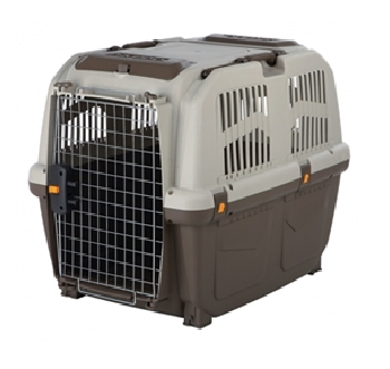 Skudo transportbox voor hond en kat, vliegtuiggeschikt met metalen deur en ventilatie