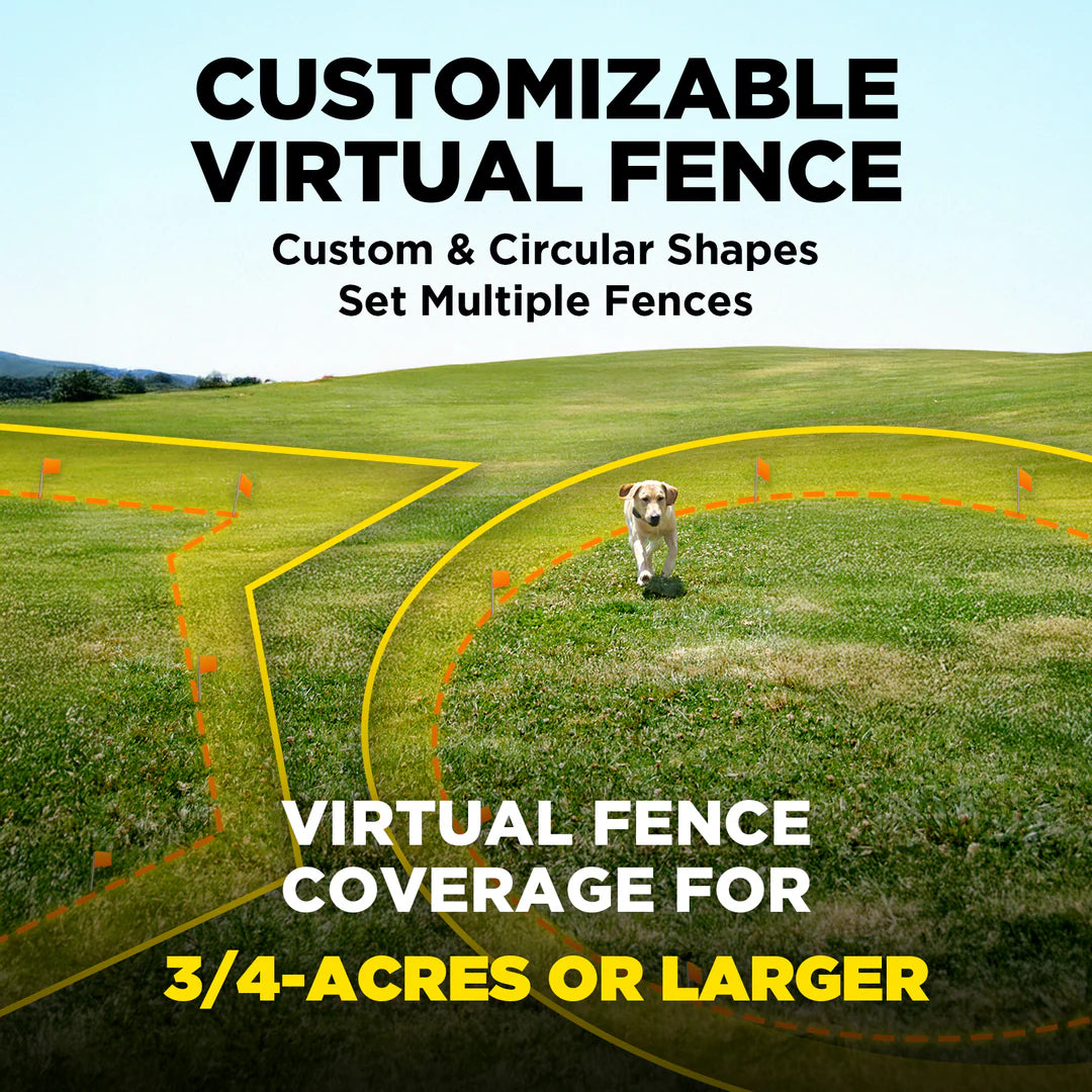 Dogtra GPS Fence draadloze GPS hondenomheining zonder abonnement, waterdichte GPS-halsband met virtuele omheining, veilige trainingsfuncties en instelbare grenzen voor grote tuinen en terreinen, Dog - Expert webshop voor gespecialiseerd hondenmateriaal