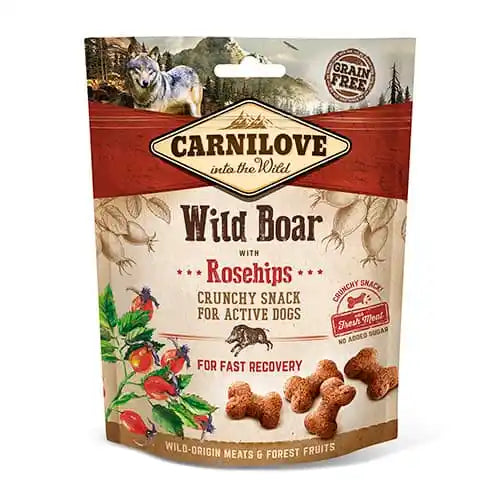 Carnilove crunchy hondensnack met wild zwijn en rozenbottel