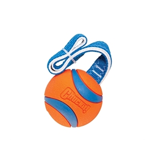 Chuckit Ultra Tug apporteerbal met stevig werpkoord voor honden, duurzame tennisbal voor apporteren en trekspelletjes – Dog - Expert webshop voor gespecialiseerd hondenmateriaal,