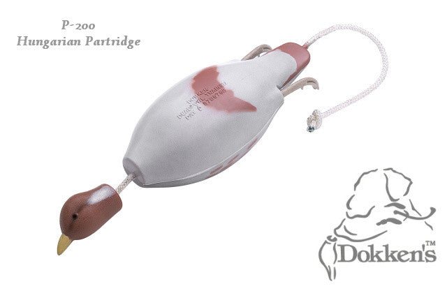 Dokken’s Patrijs Dummy voor jachthonden en retrievers – realistische patrijs voor apporteertraining, bevordert correcte grip en pick-up, drijft in water, duurzaam schuim met hard plastic kop en poten – ideaal voor land- en watertraining met trainingsgeuren, Dog - Expert webshop voor gespecialiseerd hondenmateriaal,
