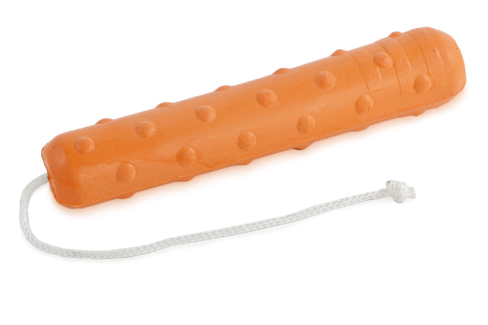 Dokken's Bumper Dummy Orange lichtgewicht apporteerdummy van PU-schuim met werpkoord voor jachthond, retriever en watertraining, drijvende trainingsdummy voor apporteren, Dog - Expert webshop voor gespecialiseerd hondenmateriaal