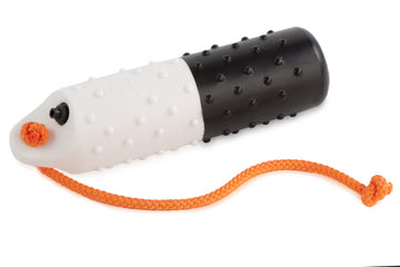 Water dummy voor honden met instelbaar gewicht, drijvende trainingsdummy voor apporteren en jachttraining in water, opvallende signaalkleuren en duurzaam kunststof met werptouw, Dog - Expert webshop voor gespecialiseerd hondenmateriaal