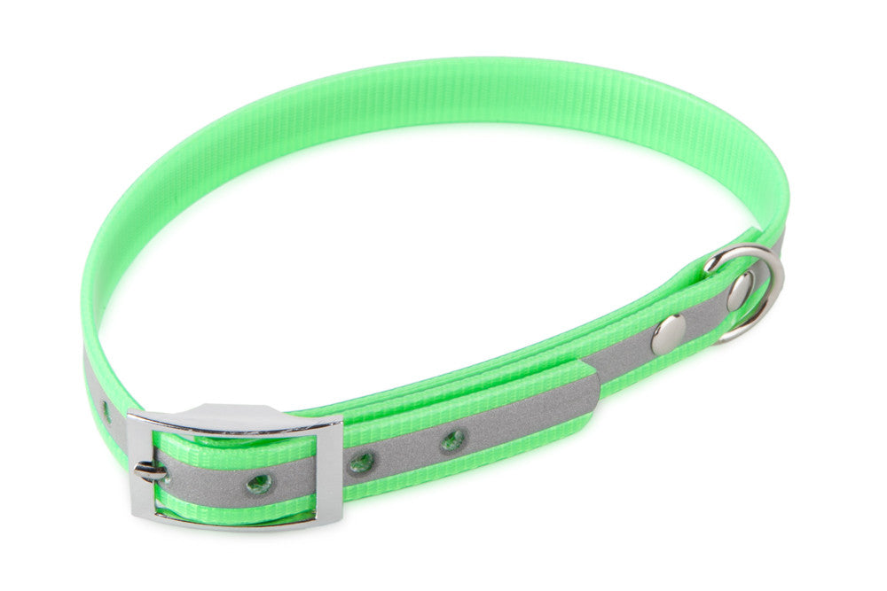 Biothane halsband voor honden, extreem duurzame en scheurvaste halsband tot 450 kg, waterdicht, UV-bestendig, antibacterieel en schimmelwerend, ideaal voor jachthonden, apporteertraining, tracking en dagelijks gebruik, praktisch design met klassieke gesp en verkrijgbaar in meerdere kleuren, Dog - Expert webshop voor gespecialiseerd hondenmateriaal