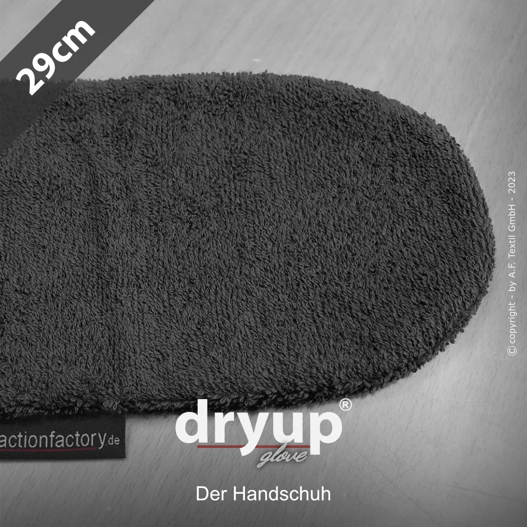 Action Factory Dryup® Glove drooghandschoen voor honden van 100% katoen, absorberende hondenhanddoek voor het drogen van poten en vacht na regen, modder en wandelingen, Dog - Expert webshop voor gespecialiseerd hondenmateriaal