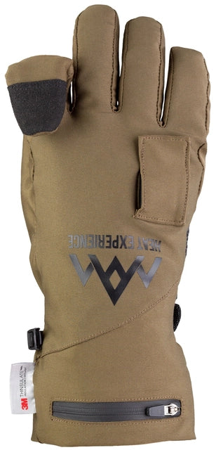 HeatX Heated Hunt Gloves verwarmde jachthandschoenen in Olive Green met 3 warmtestanden, verwarming tot aan de vingertoppen, afneembare schietvinger, touchscreenfunctie en waterdicht ademend membraan, geschikt voor jacht en outdoor,Dog - Expert webshop voor gespecialiseerd hondenmateriaal