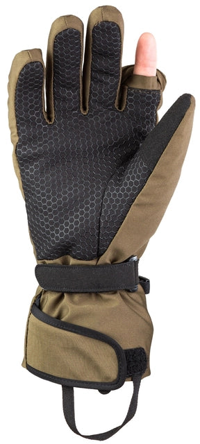 HeatX Heated Hunt Gloves verwarmde jachthandschoenen in Olive Green met 3 warmtestanden, verwarming tot aan de vingertoppen, afneembare schietvinger, touchscreenfunctie en waterdicht ademend membraan, geschikt voor jacht en outdoor,Dog - Expert webshop voor gespecialiseerd hondenmateriaal
