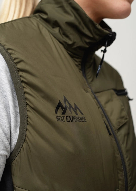 HeatX Heated Hunt Vest Mens V2 verwarmde jachtbodywarmer voor Dames in Olive Green, met 3 warmtestanden en actieve bovenlichaamverwarming, ideaal voor jacht, wandelen en outdoor bij koude omstandigheden, Dog - Expert webshop voor gespecialiseerd hondenmateriaal