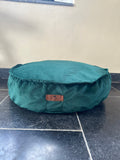 Ronde hondenpoef met fluwelen hoes, comfortabel en afneembaar