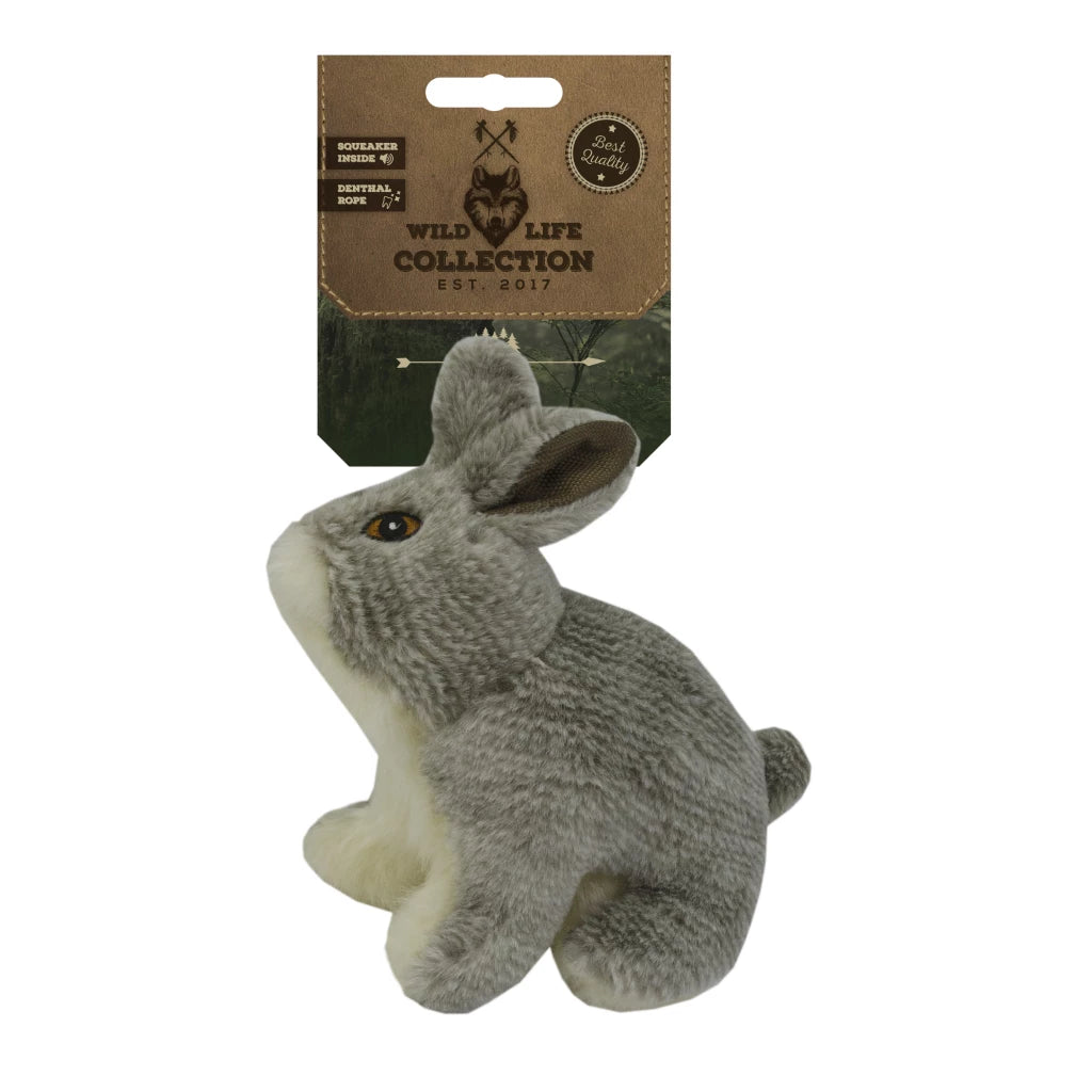 Wild Life Collection hondenspeelgoed pluche eend met pieper en flostouw, natuurgetrouw interactief hondenspeelgoed voor apporteren en trekspel, duurzaam dubbel gestikt hondenspeeltje voor actief spel, Dog - Expert webshop voor gespecialiseerd hondenmateriaal