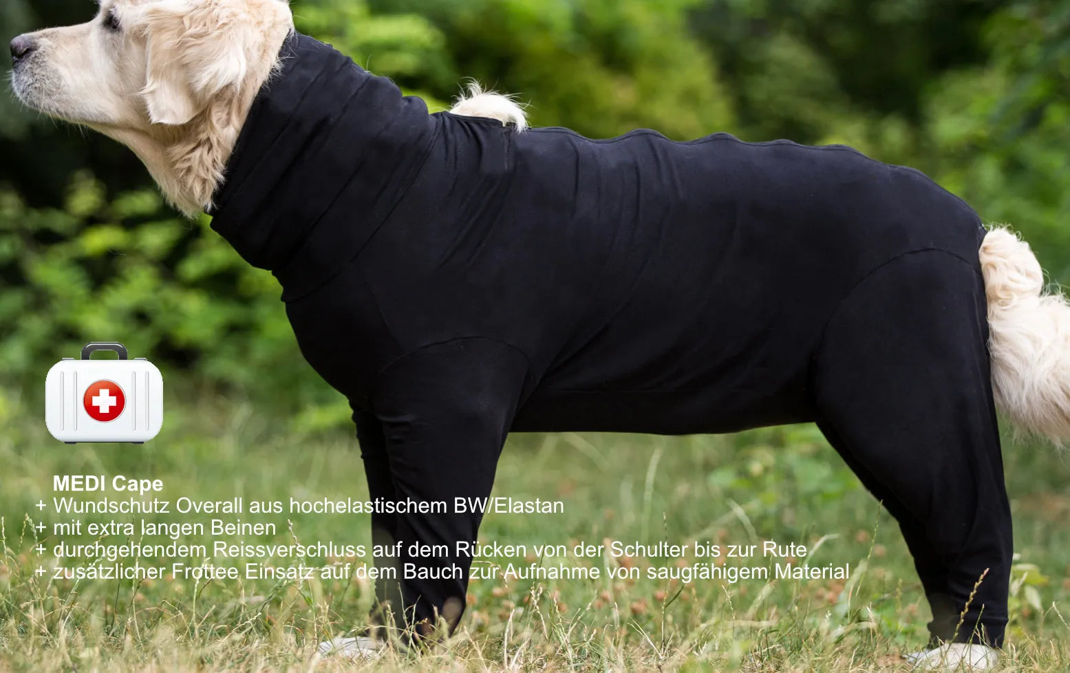 Medi Cape wondbeschermende hondenoverall