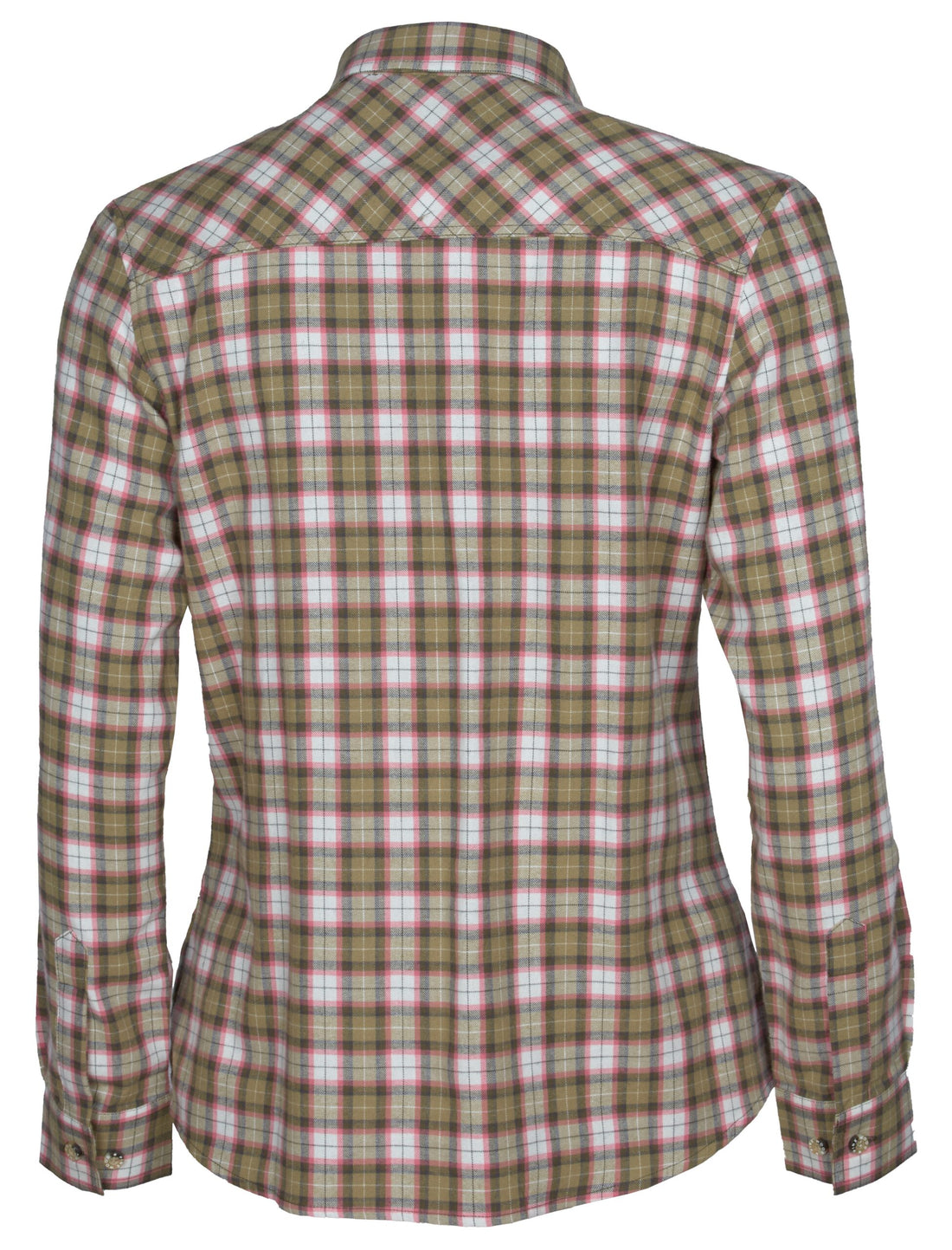 Pinewood Felicia dames flanellen hemd met borstzakken in wit, groen of roze